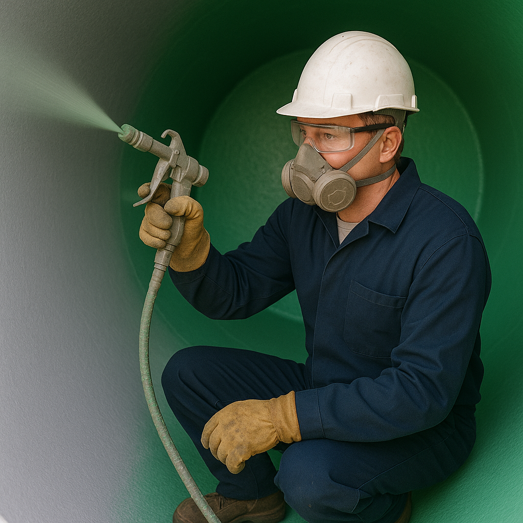 Airless-Beschichtung eines Druckluftwasserkessels – musmanndirect.de